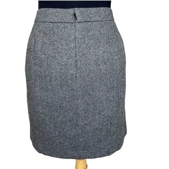Ann Taylor Loft Tweed Wool Blend Mini Pencil Skirt Gray 10P - Picture 4 of 8